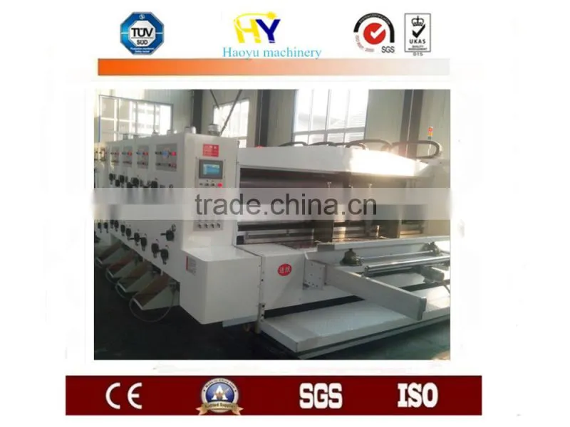 High speed automatic carton box printing slotting rotary die cutting machine