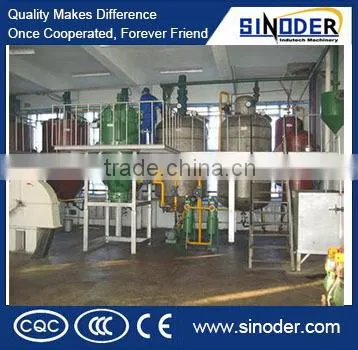 Supply Cooking oil refinery /mini crude oil refinery for food oil industry