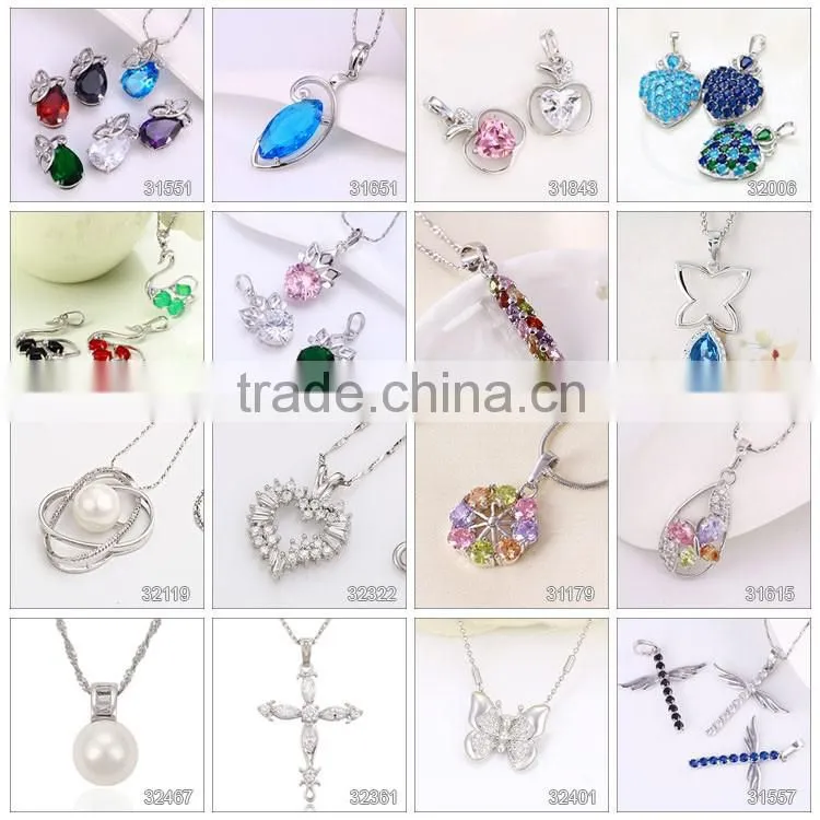 Latest Design Rose Gold Plated Cubic Zircon Copper Wedding Elegant Necklace