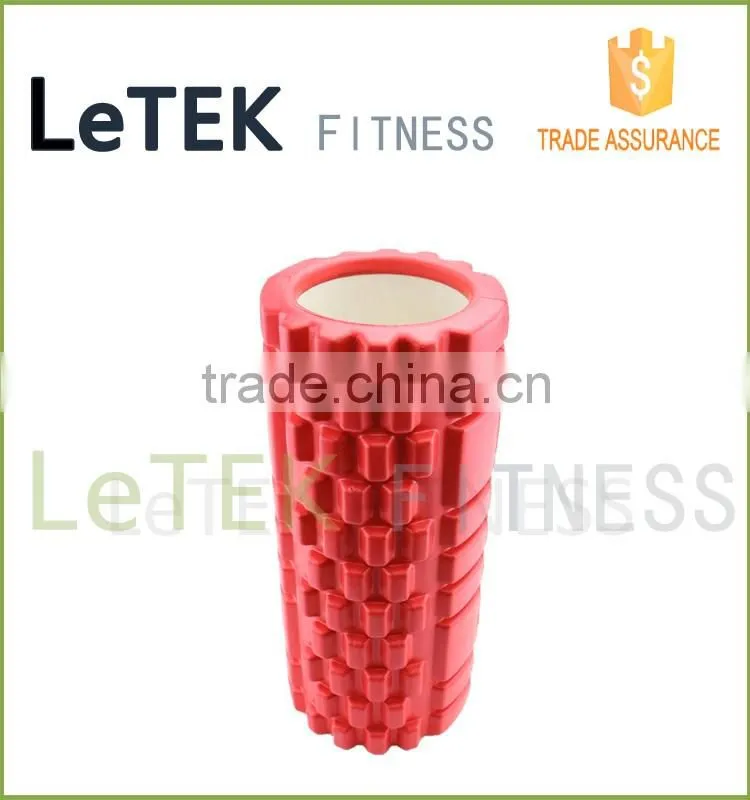 Hollow EVA Foam Pilates Yoga Roller Grid Fitness Exercise Physio Gym Back Massage Tool