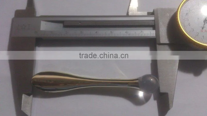 gold color acrylic plastic cosmetic spoon