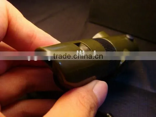 7 in 1 Multifunctional Military Survival Kit Magnifying Glass Whistle Compass Thermometer LED Light