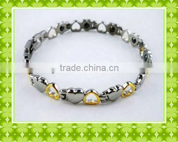 Wholesale gold plated Titanium magnetic bracelets