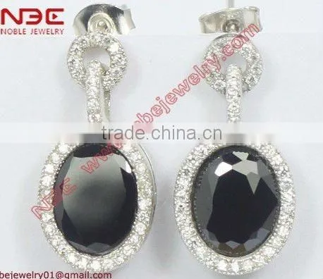 Hot sale cheep 925 silver earrings jewelry,romantic heart design silver jewellery,morden 925 silver cubic zircon earrings