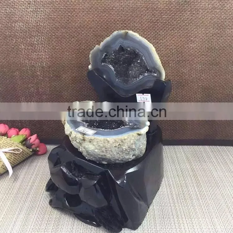 Natural Agate Crystal Geode Ornaments For Sale