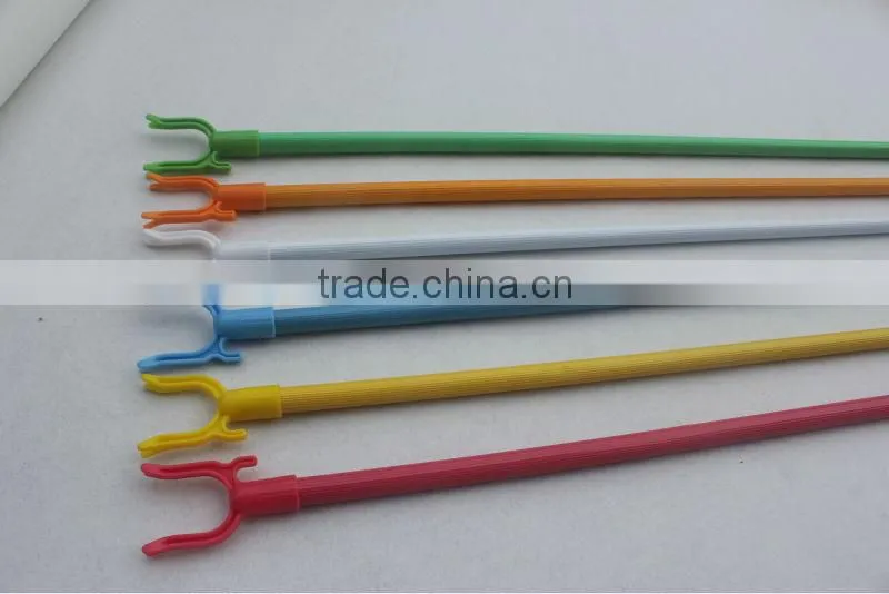 Striped PVC cover cloth hanger fork with high quanlity and competitive price