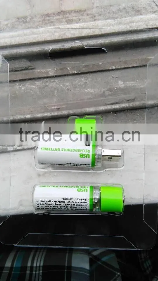 AA USB rechargeable battery 1450mAh USB rechargeable battery