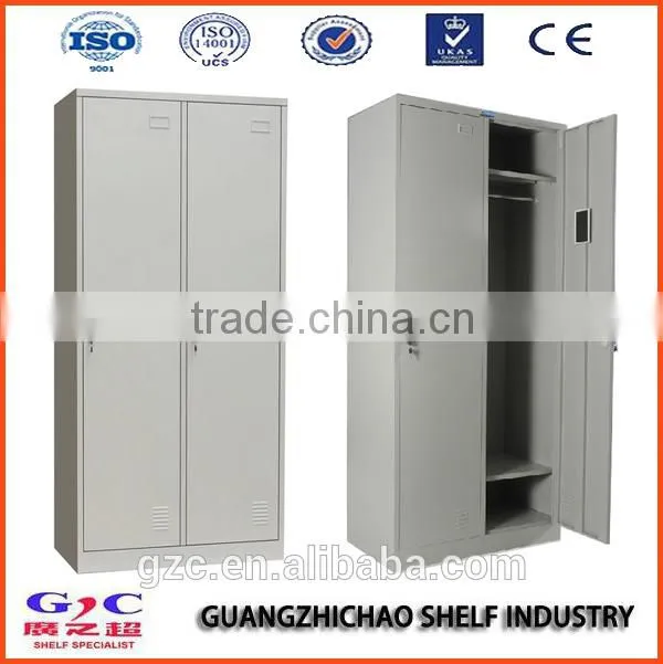 2 Door Clothing Steel Locker / Wardrobe