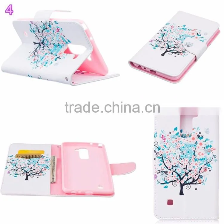 painted colored Leather Cover soft tpu Case for LG Neuxs 5X flowers animals design Case