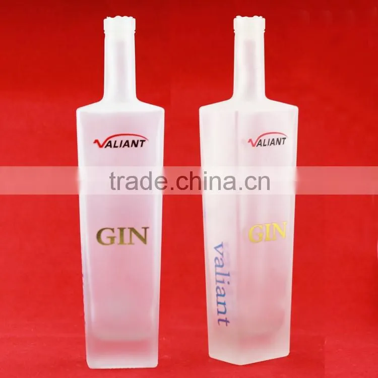 Nice printing froster bottle 600ml juice glass bottle juice glass bottle