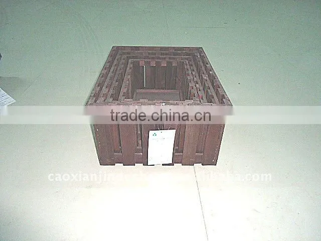 wooden storage box