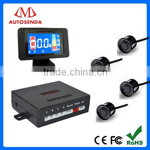 Colorful LCD Display with Buzzer Built-in Four-directional Distance LCD Display Parking sensor
