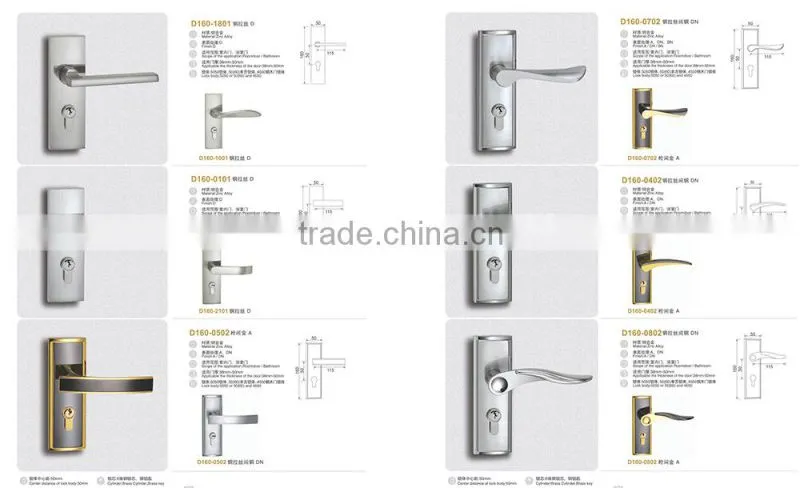 TRI-CIRCLE zinc alloy handle door lock,Indoor handle door lock,high security handle door locks