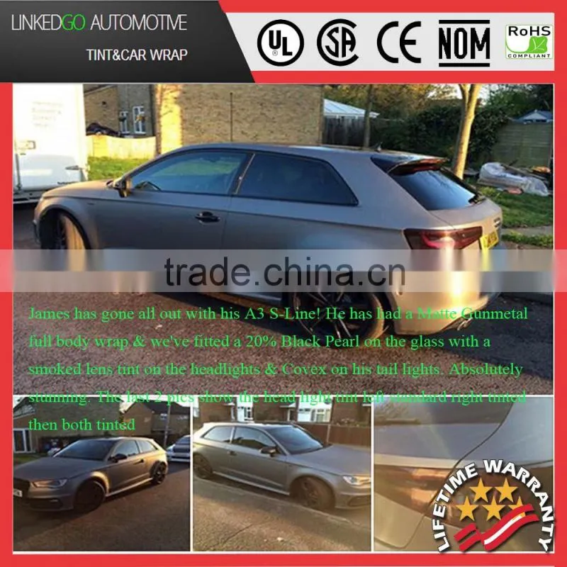 Most popular 1.52*30m auto carbon fiber car wrap vinyl film with air bubble channel