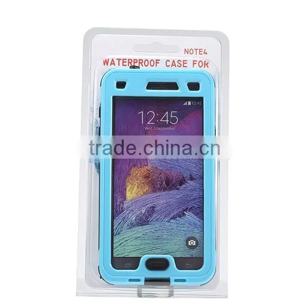 New Shockproof Waterproof Mobile Phone Case for Galaxy Note 4 With Button