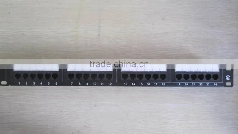 utp cat6 network cable patch panel,network ca6 stp/utp patch panel 24p 48 port