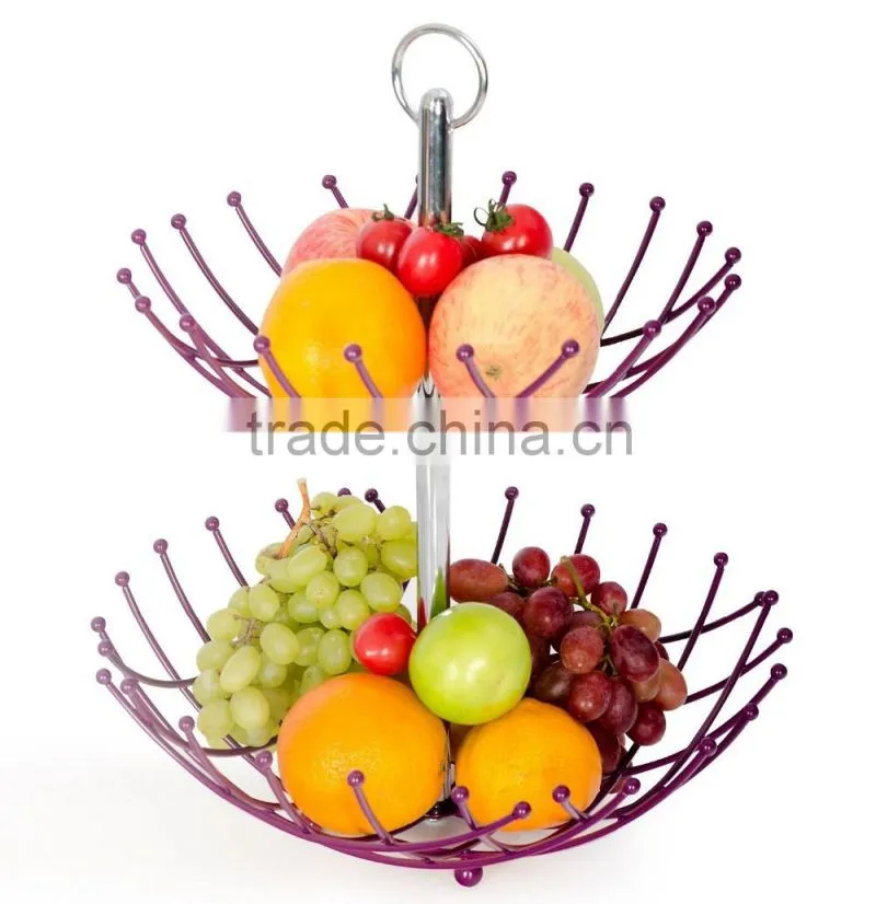 3-Tier Round Iron Hanging Basket