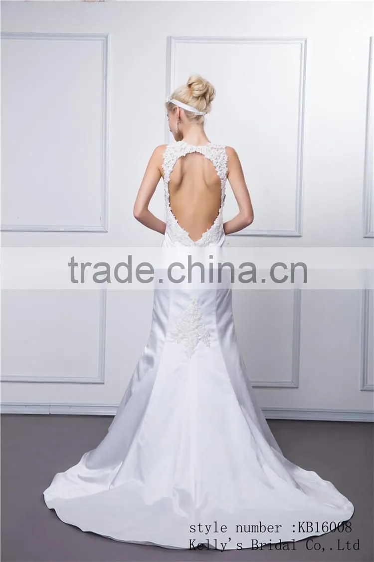 kb16008 wolesale latest sexy design sweetheart sleeveless backless wedding mermaid dress / bridemaid dress