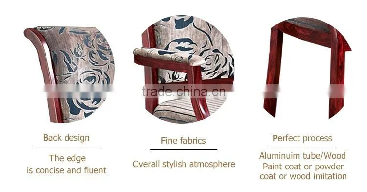 Hotel furniture armrest wood imitation chair antique dining chair for sale