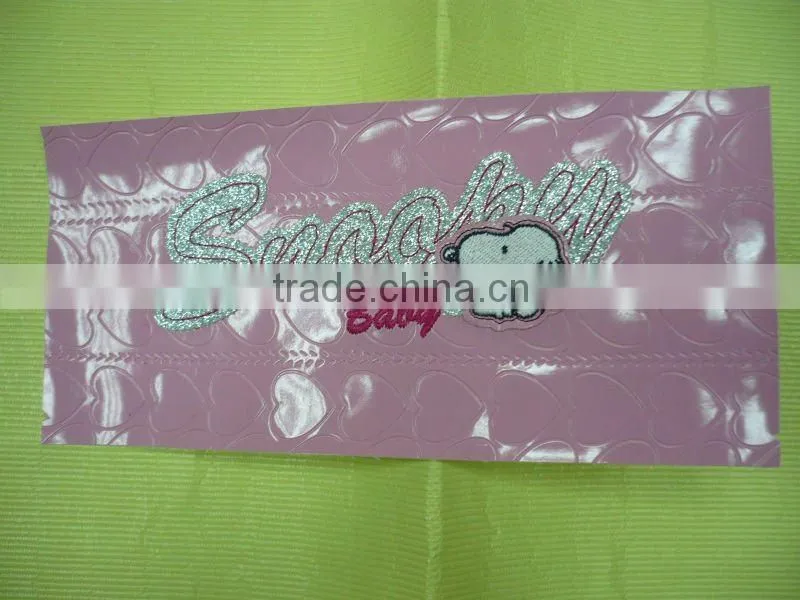 embroidery PU patch for garments