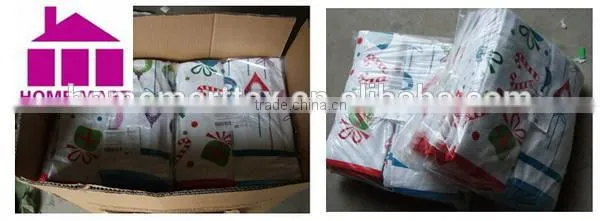 Gift soap jute bags with PVC window and customized design emboridery