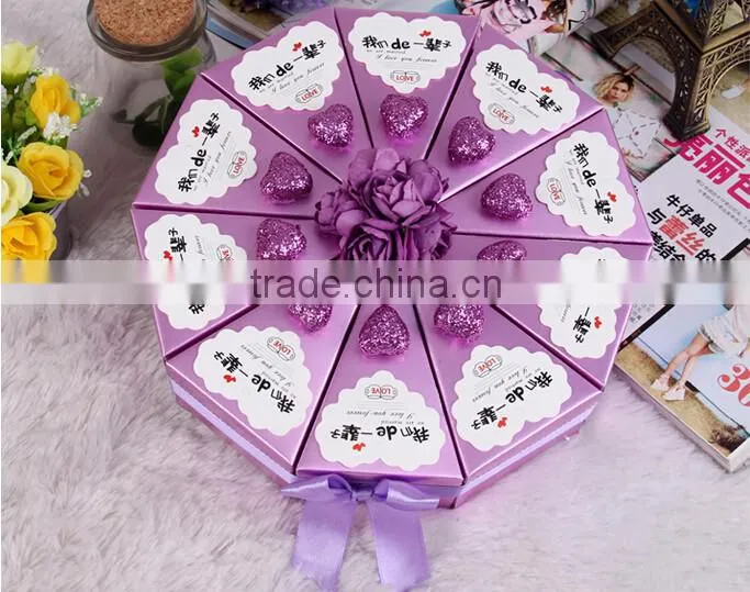 Popular wedding party gift favour packaging box