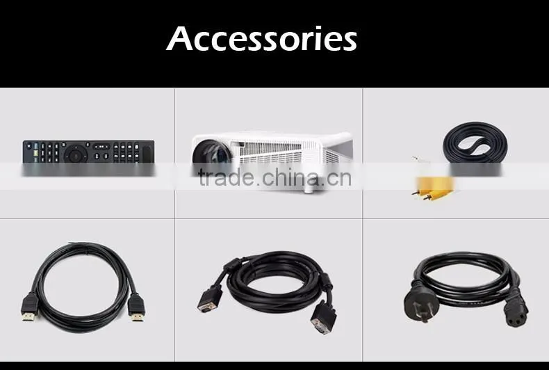 3D Projector China Mobile Phone 1080p Support Home Theater Projector