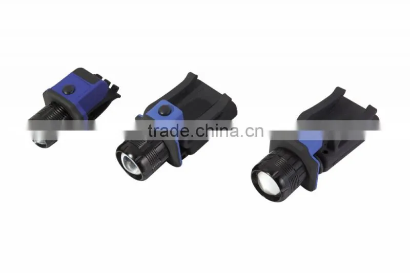 Zoom focus high power led cap light can adjust the angle with clip can be easy carry