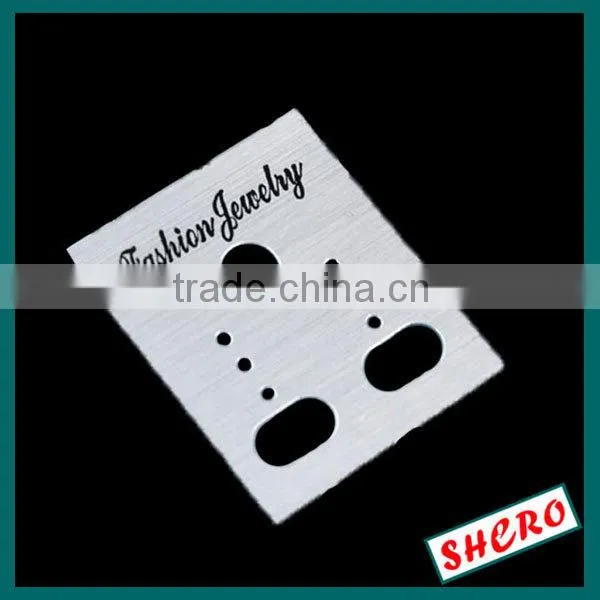 PVC card printing with black logo for earring