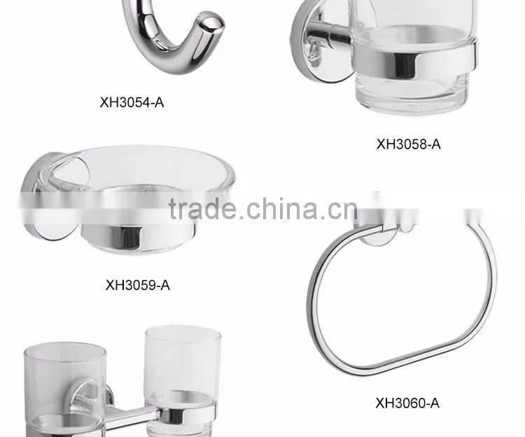 Latest new bathroom design single solid brass robe hook