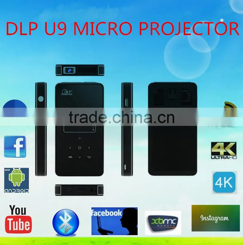 2016 Cheap DLP U9 projectors LED Portable support full HD 1080 micro projector