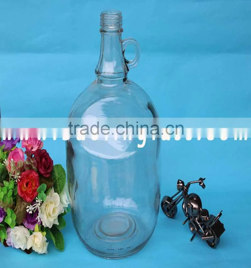 Fancy 700ml vodka glass wine bottle with cork