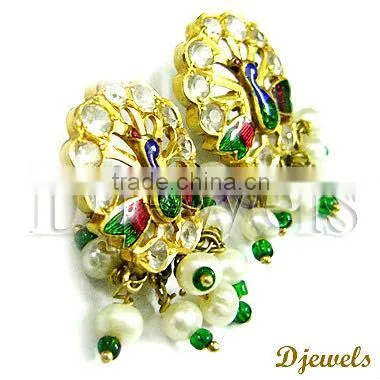 Emerald Earrings, Diamond Earrings, Emerald Jewelry