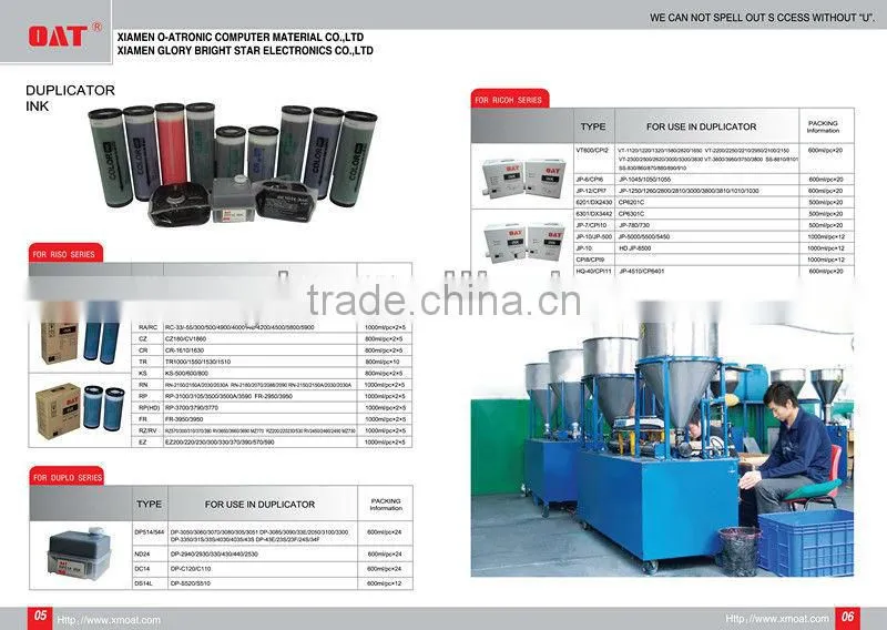 RongDa Digital Duplicator Ink & RongDa Duplicator Printing Ink