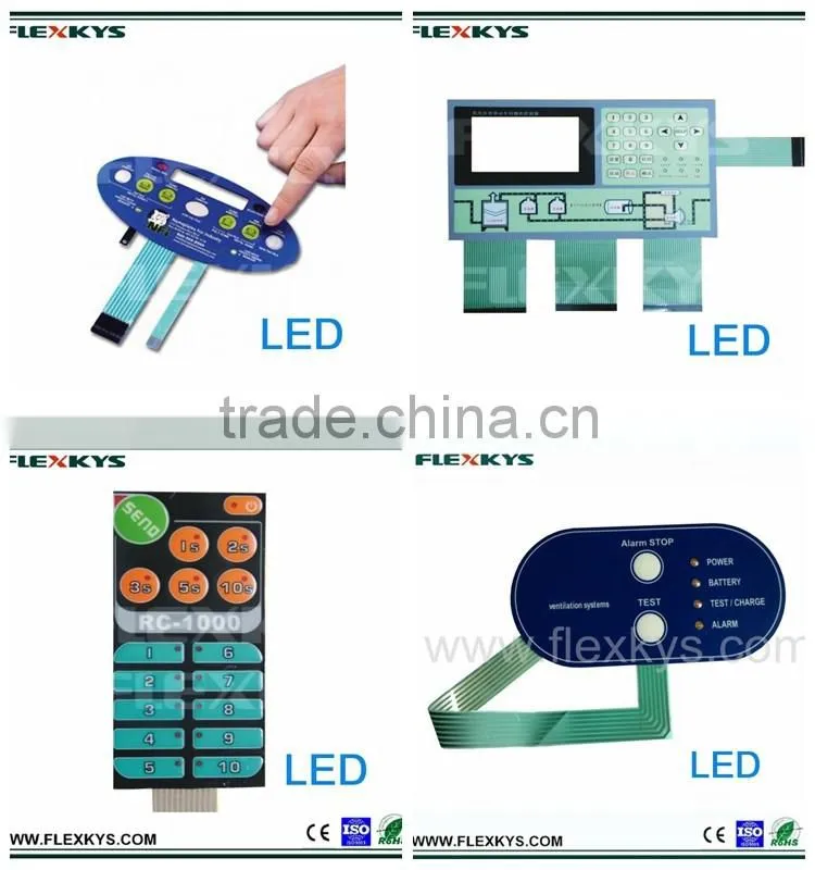 Electroluminescent integration devices waterproof LED membrane switches