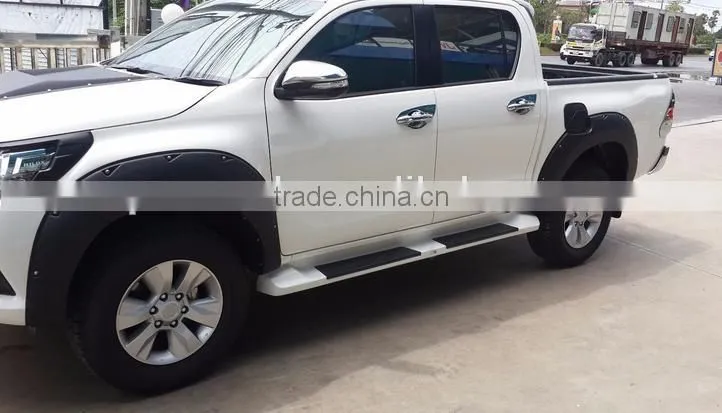 Auto accessories wheel trims fender flare for toyota hilux revo 2015 with screw type