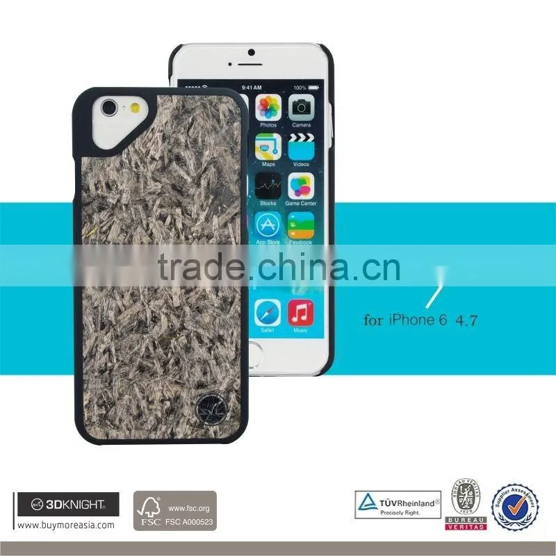 Unique Fashion Case for iPhone 6s Natural Straw Material DIY Pattern Slim Thin PC Cover Protectors for Apple iPhone