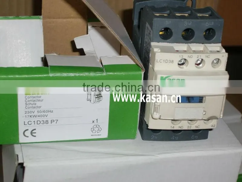 Electrical Magnetic AC Contactor LC1-D38 38A, 230Vac