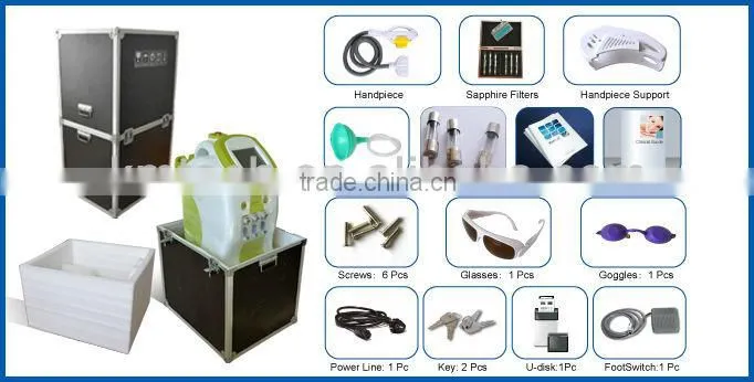 super professional clinical medical laser and ipl with big spot size