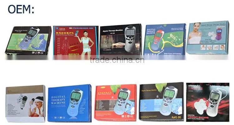 tens acupuncture digital therapy machine massager, body massager digital therapy