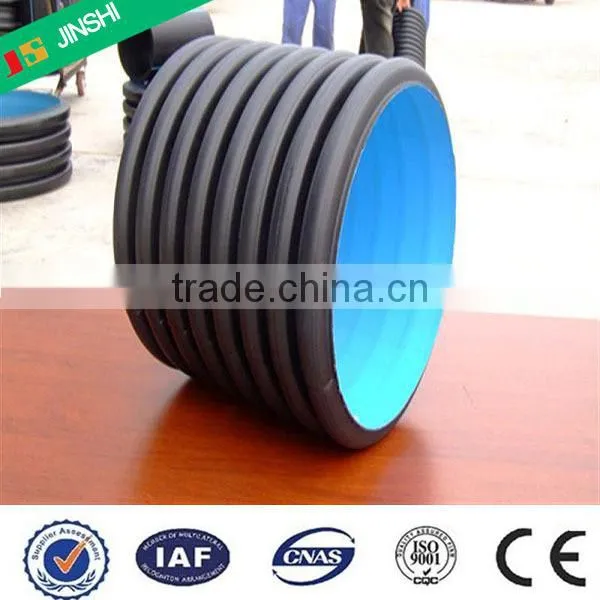 SN8 Rain Water Used HDPE Corrugated Double Wall Pipe
