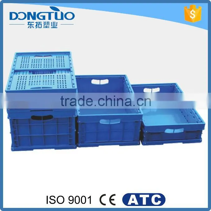 High quality folding plastic box pallet, collapsible plastic pallet box