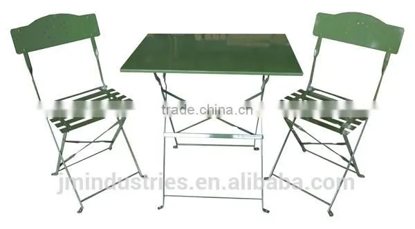 Painted iron bistro set