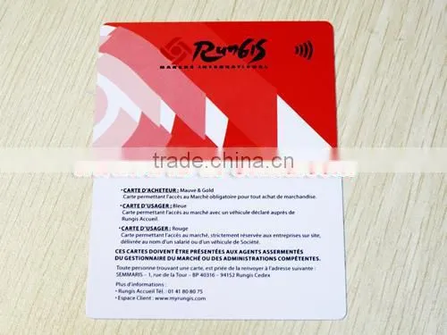 Printed Plastic/PVC RFID the IT Card for RFID Hotel Key Card