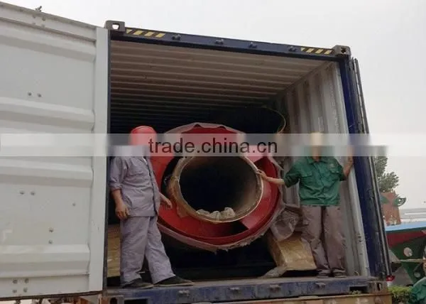 High Drying Rate Efficient Drum Dryer , Small Wood Shavings Sawdust Rotary Dryer
