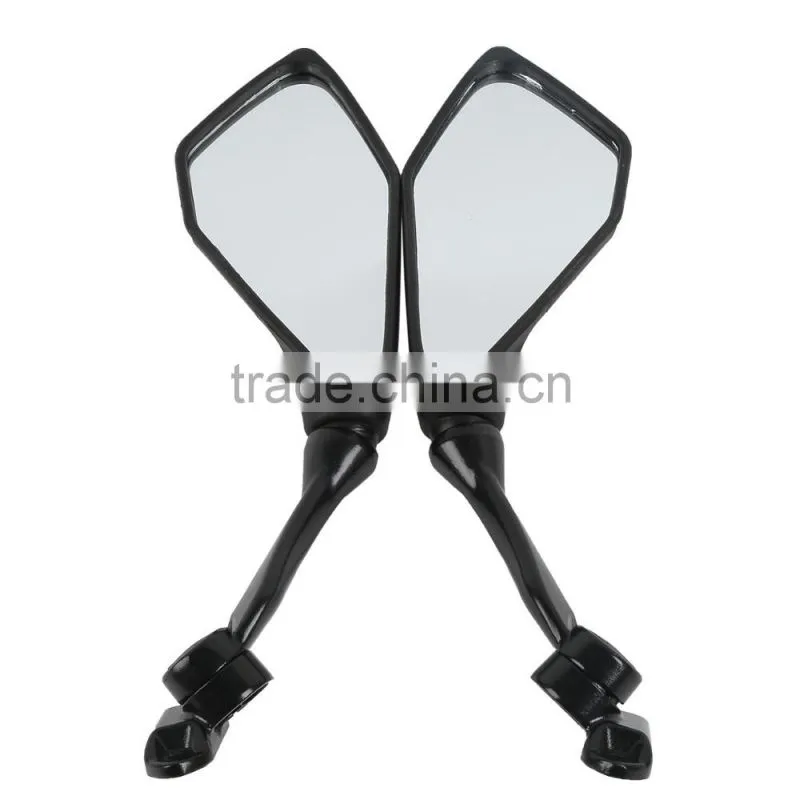 Black Rear View Side Mirrors Pair For Kawasaki Ninja 300R EX300 ABS 2013-2015 14