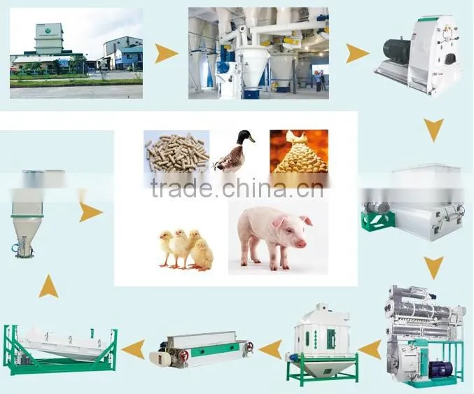 Various animal feed pellet mill and poultry feed pellet production line