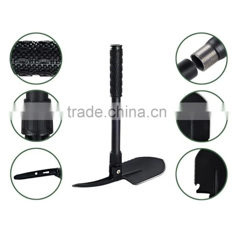 Military Folding Shovel & Pick with Carrying Pouch