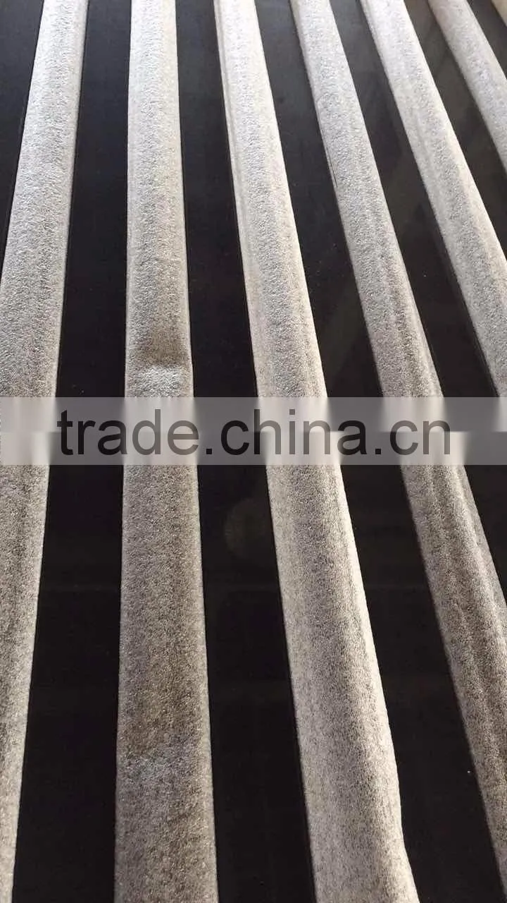 Artificial black quartz stone countertop