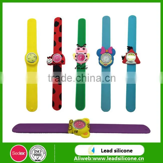 2015 Lovely Animals Carton Colorful Watch -- Silicone Straps Slap Watch
